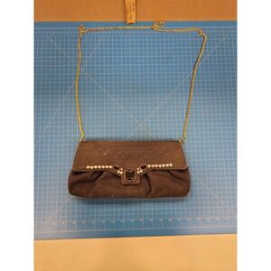 J Renee Evening Bag Clutch Rhinestone Embellished Chain Strap Formal Purse 11"